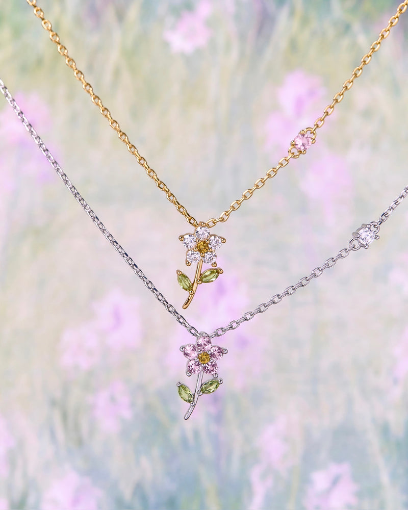 YVIS Floret Brass Necklace - Posy Collection