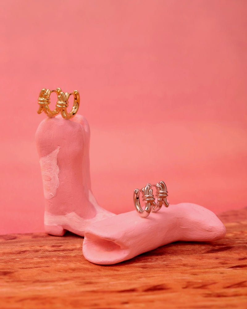 YVIS Howdy Hoop Brass Earring - Howdy Collection