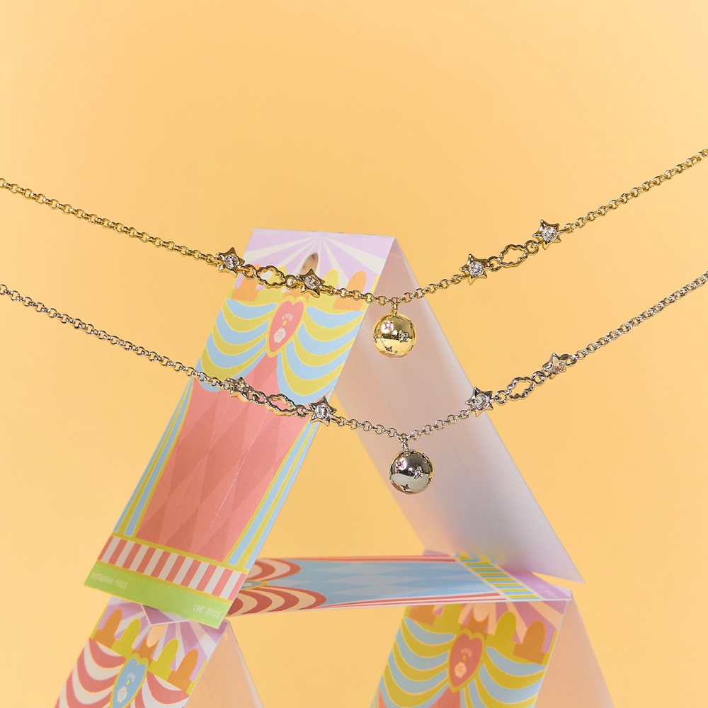 YVIS Ball Dancer Brass Necklace - YVIS x HAPPY SUNDAY