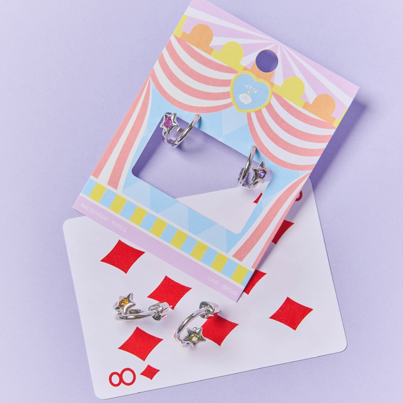 YVIS Fantasy Stud Brass Earring - YVIS X HAPPY SUNDAY hover