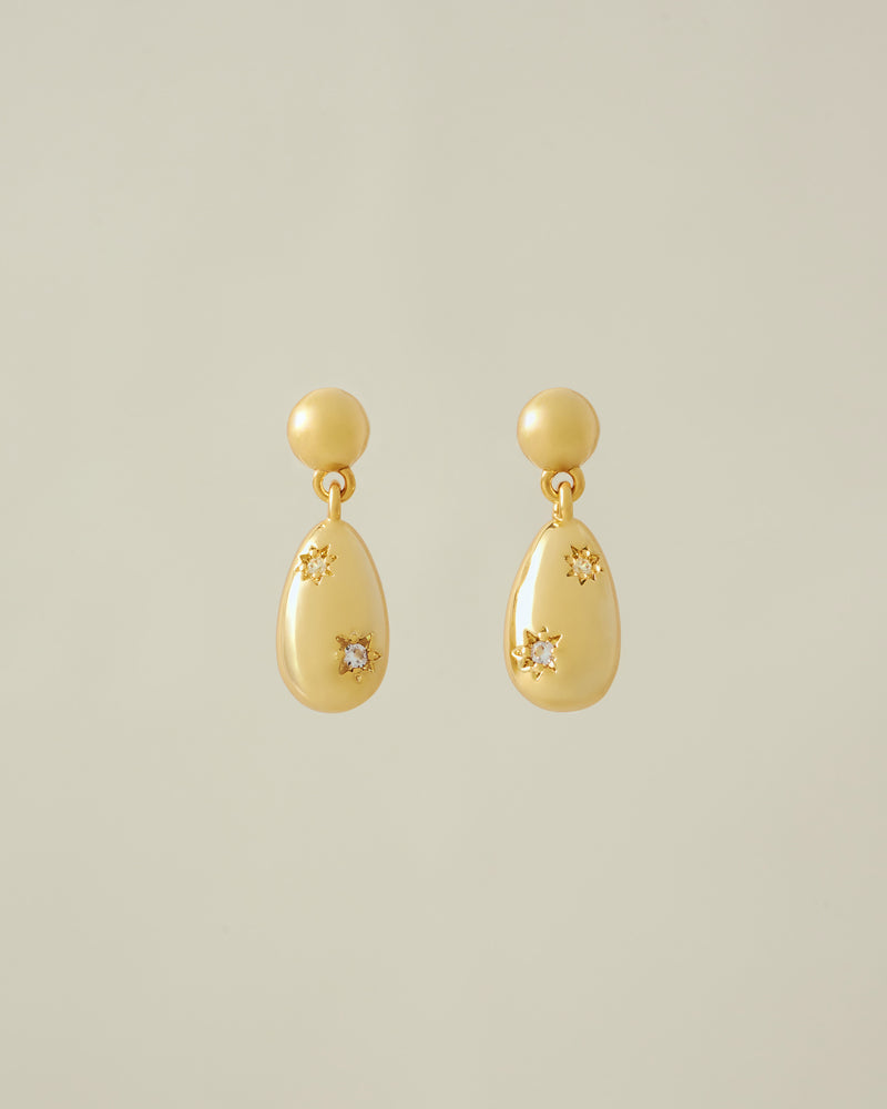 YVIS Vase Brass Drop Stud Earrings - FUNDAMENTAL Mitr X YVIS hover
