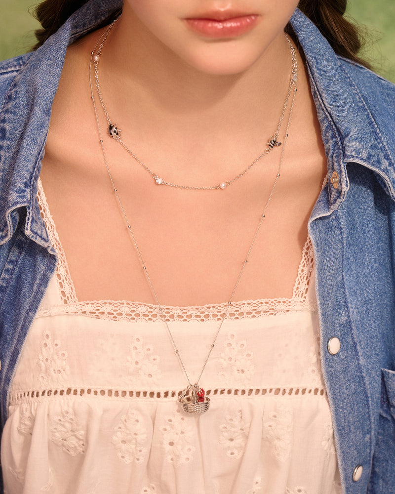 YVIS Basketful Brass Necklace - Harvest Collection