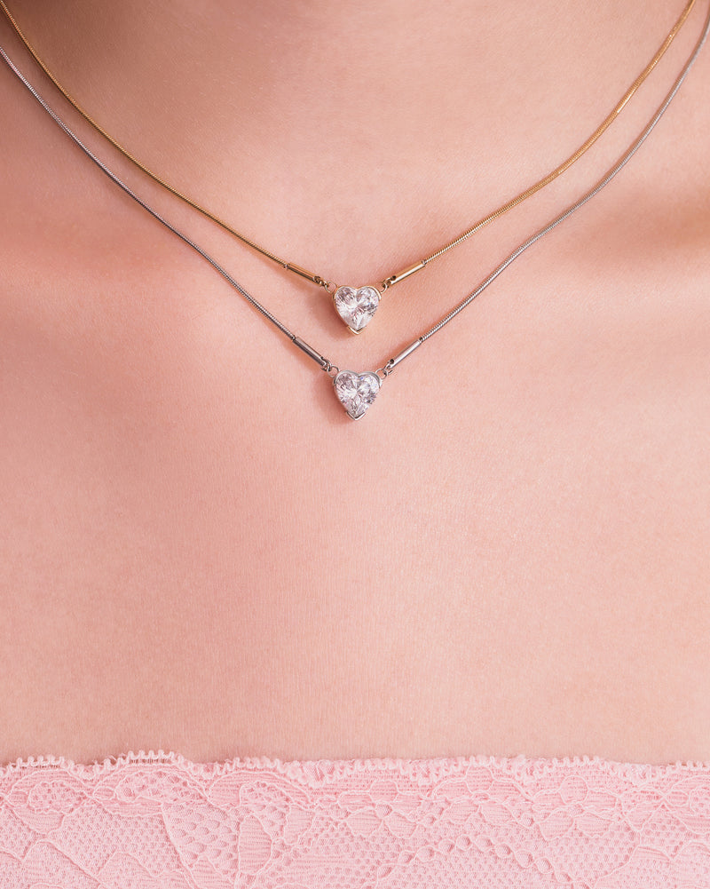 YVIS True Heart Stainless Necklace - Luminous Love Collection hover