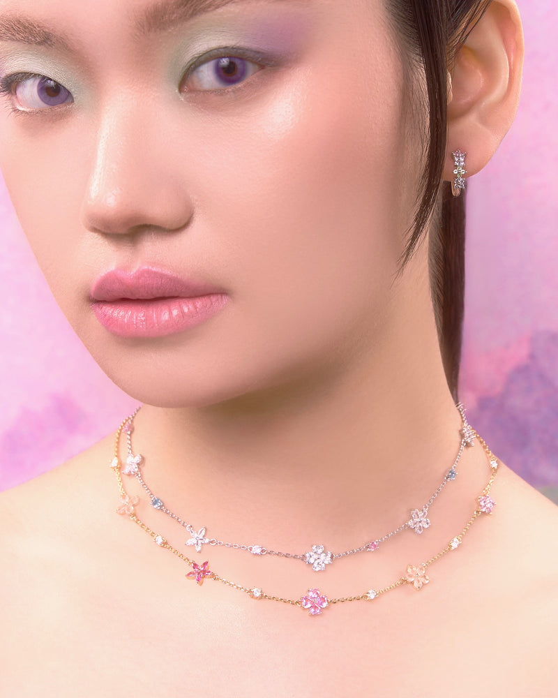 YVIS Full Bloom Brass Necklace - Posy Collection hover