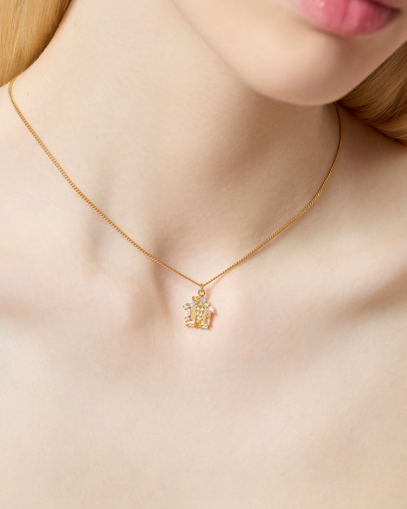 YVIS Front Porch Brass Necklace - Casa Collection hover