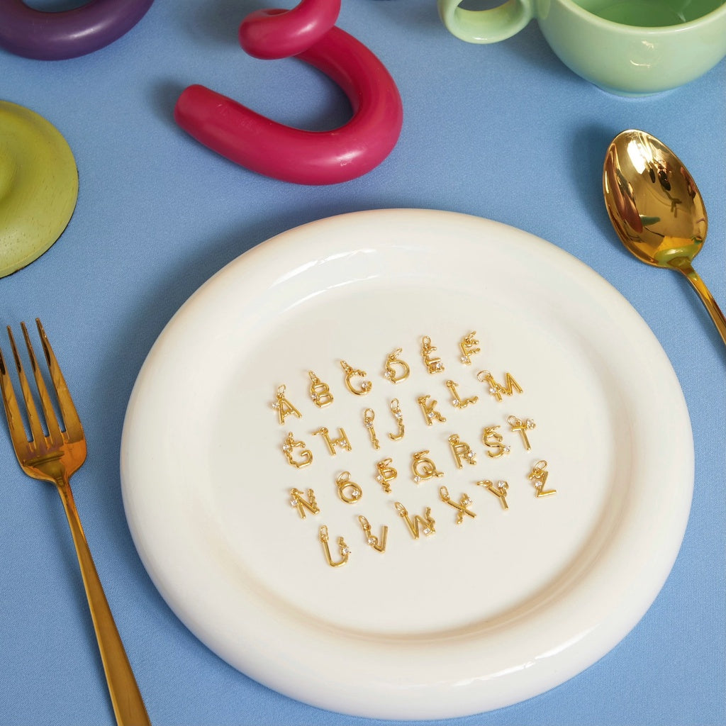 Alphabet Pendant (Gold)