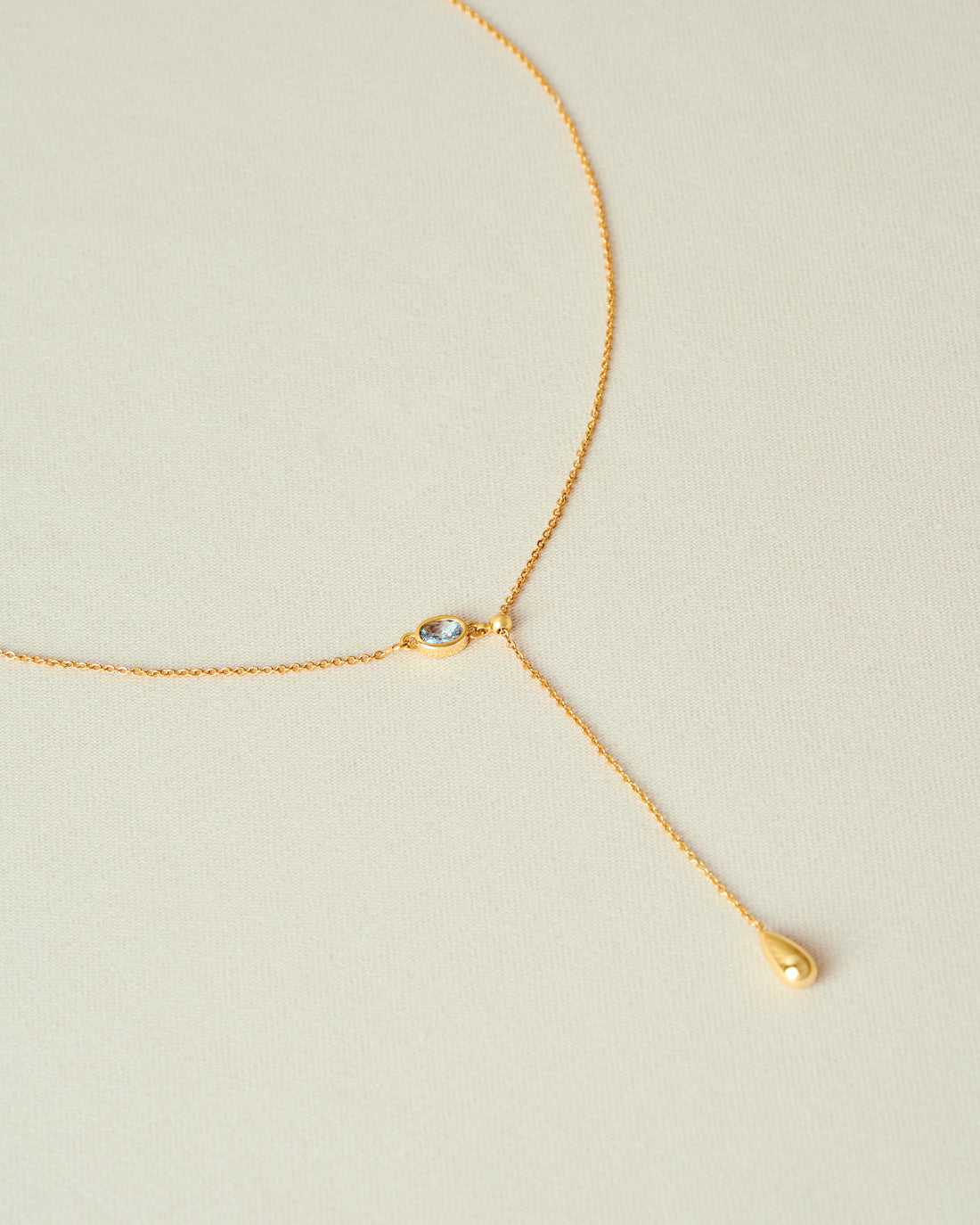 YVIS Oval Drop Brass Necklace - FUNDAMENTAL Mitr X YVIS