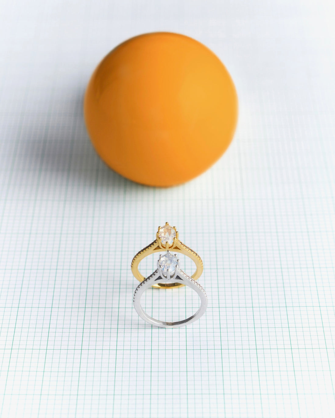 YVIS Opaline Brass Ring - Palette Collection