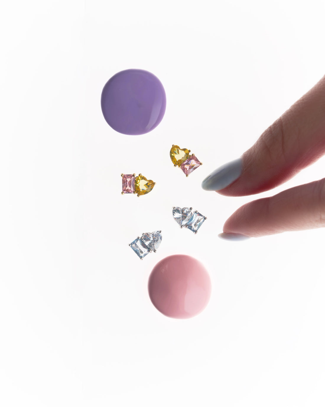 YVIS Draft Stud Brass Earring - Palette Collection