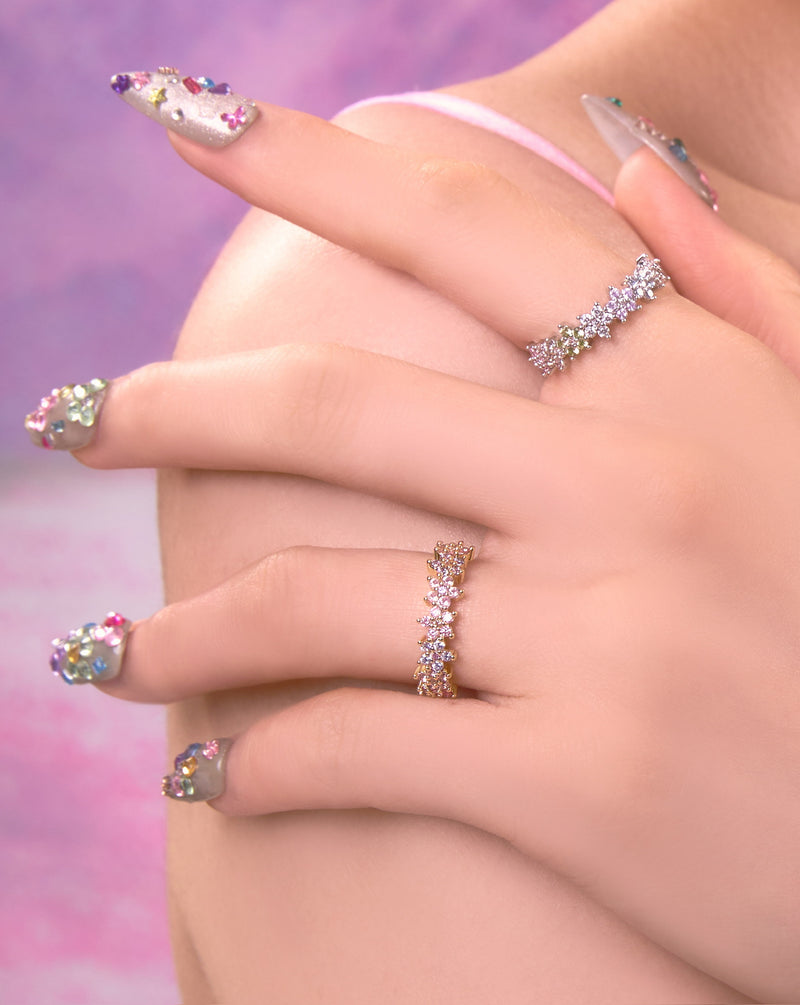 YVIS Chroma Bloom Brass Ring - Posy Collection