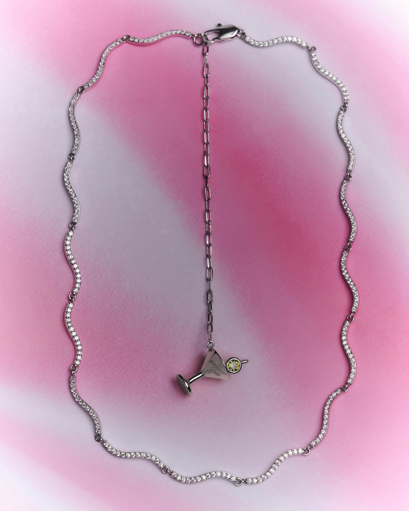 YVIS New Romantic Brass Necklace - YVIS X Bunny Pretty Demand hover
