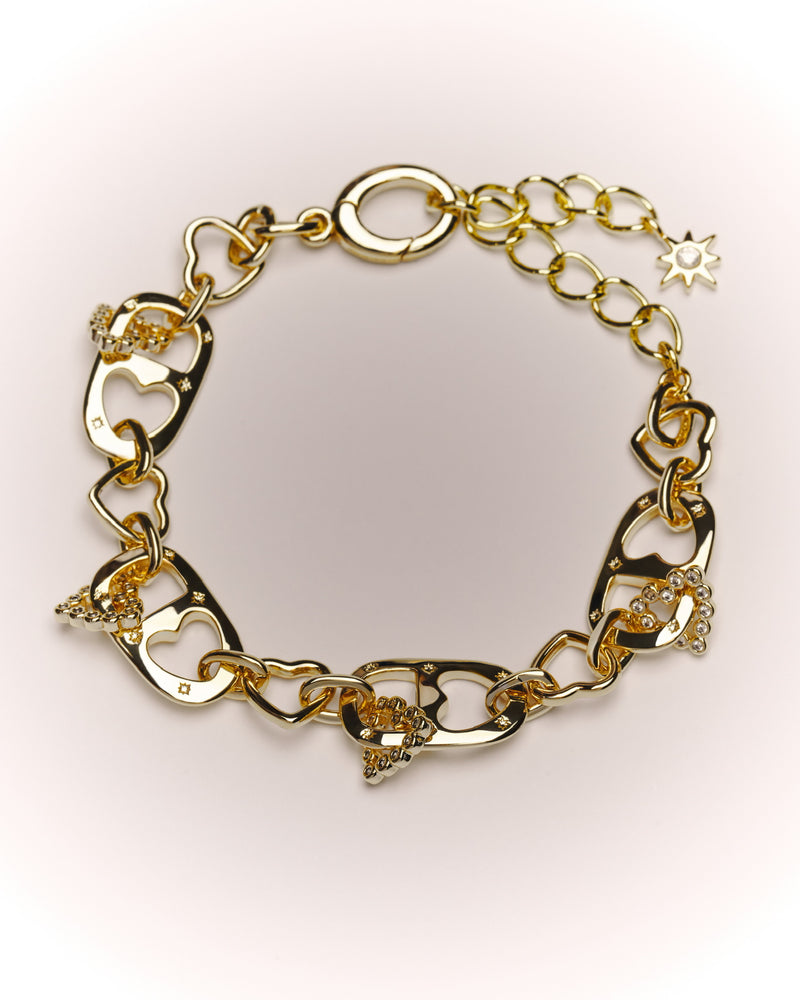 YVIS Free Flow Brass Bracelet - YVIS X Bunny Pretty Demand hover