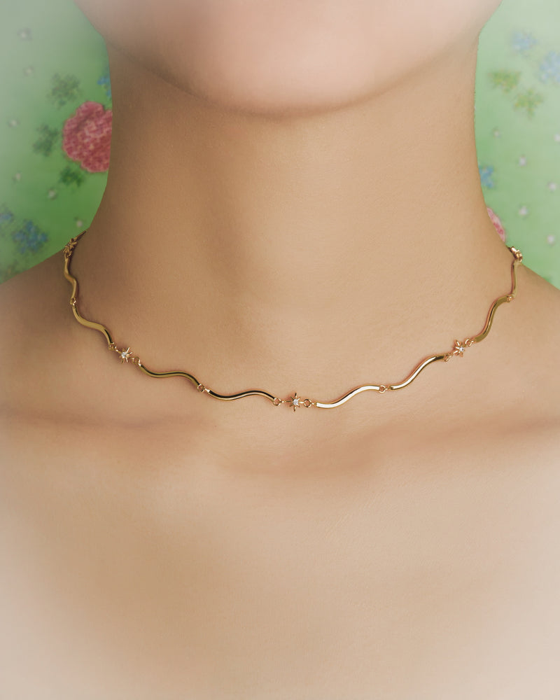 YVIS As If (Martini) Brass Necklace - YVIS X Bunny Pretty Demand hover