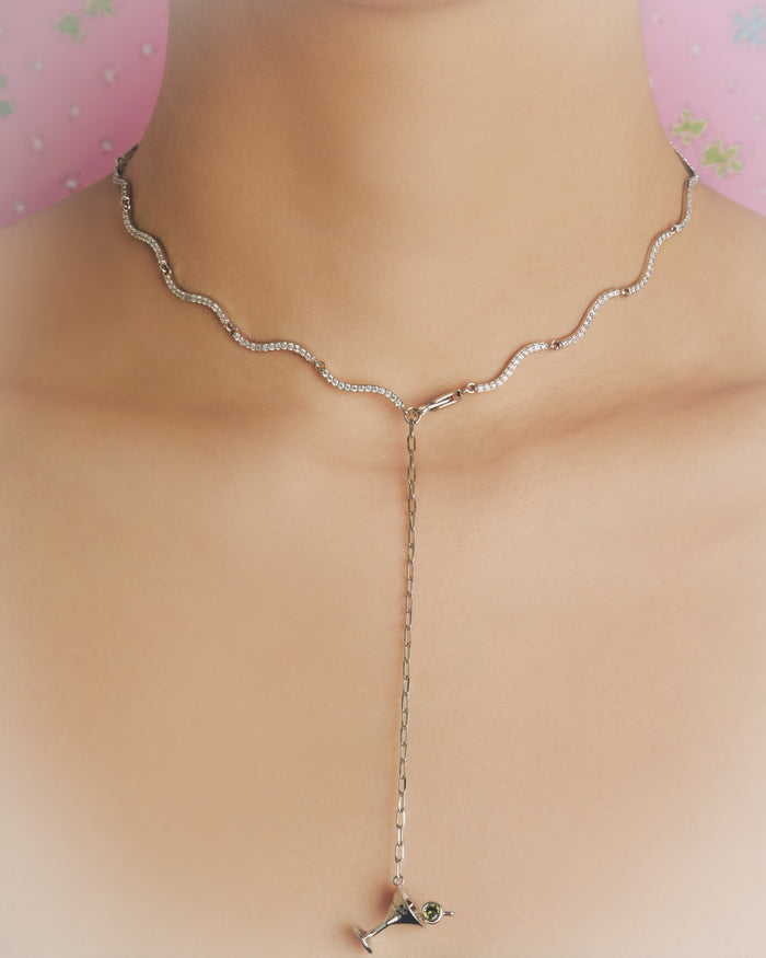 YVIS New Romantic Brass Necklace - YVIS X Bunny Pretty Demand