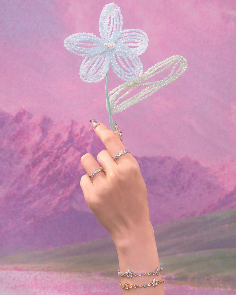 YVIS Chroma Bloom Brass Ring - Posy Collection hover