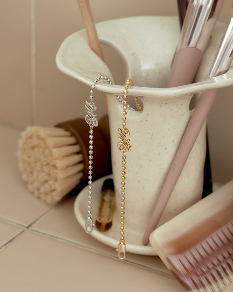 YVIS YM Bead Chain Brass Bracelet - FUNDAMENTAL Mitr X YVIS