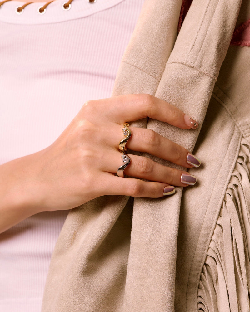 YVIS Canyon glow Brass Ring - Howdy Collection hover