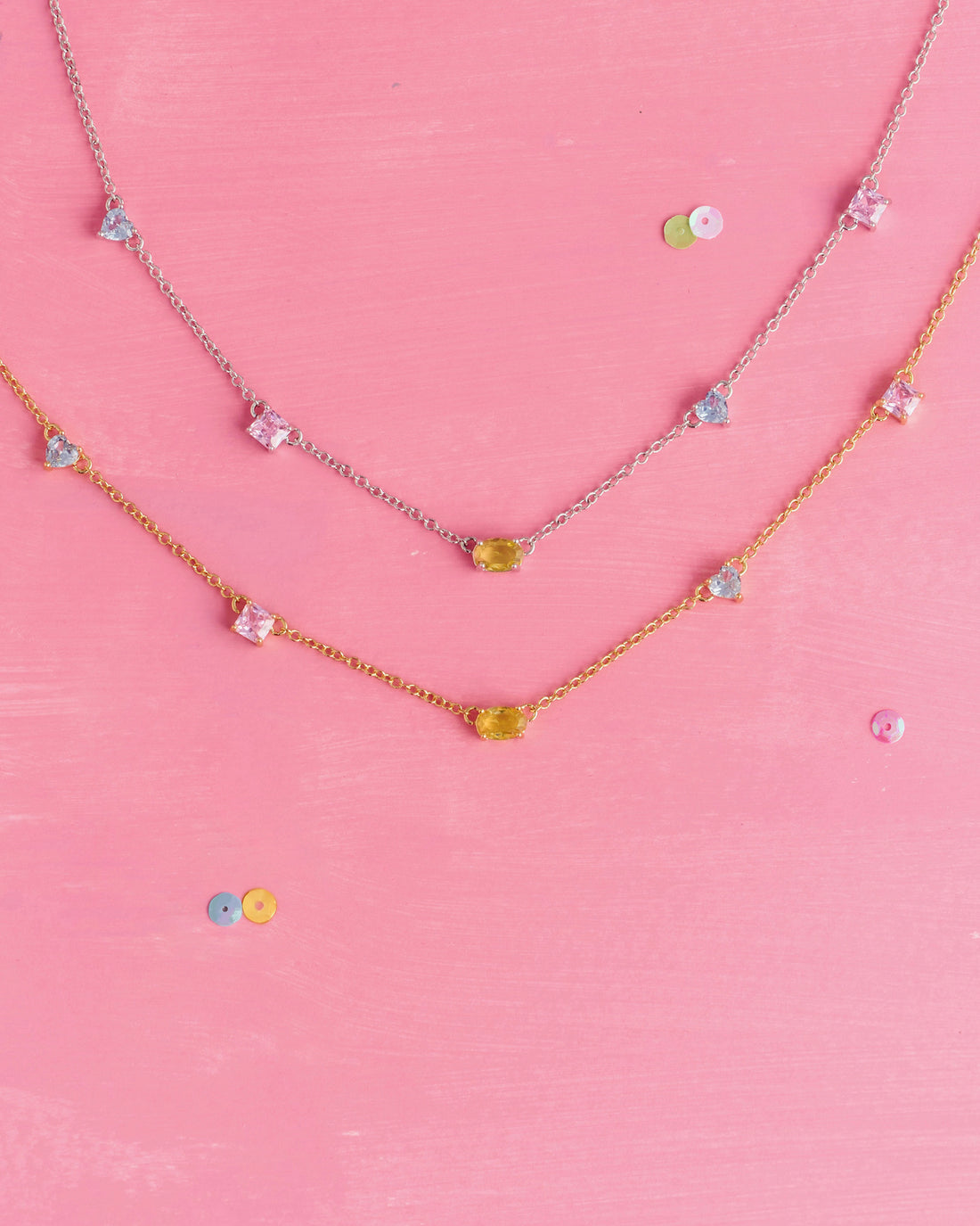 YVIS Swatch Brass Necklace - Palette Collection