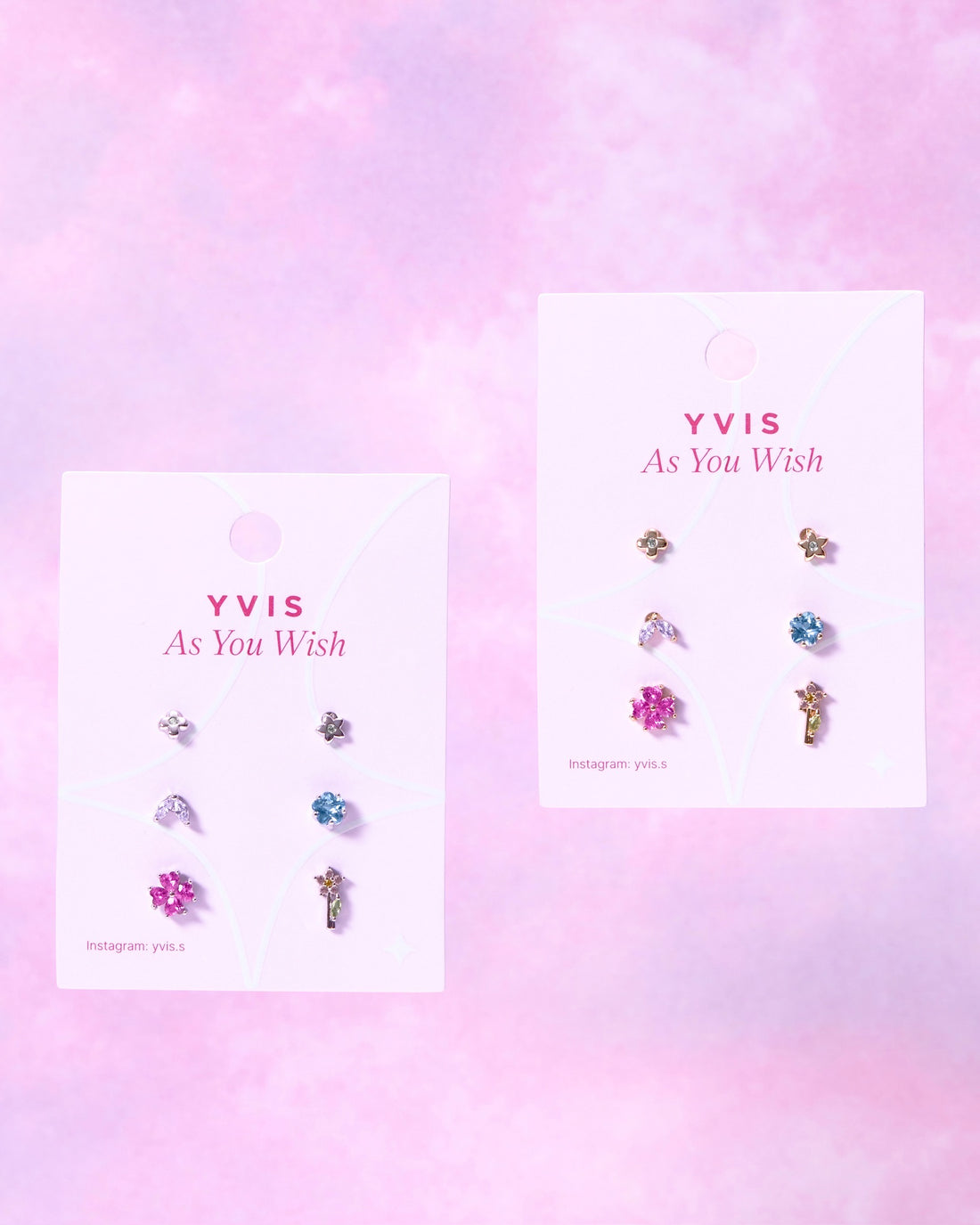 YVIS Sprouts Brass Earrings Set - Posy Collection