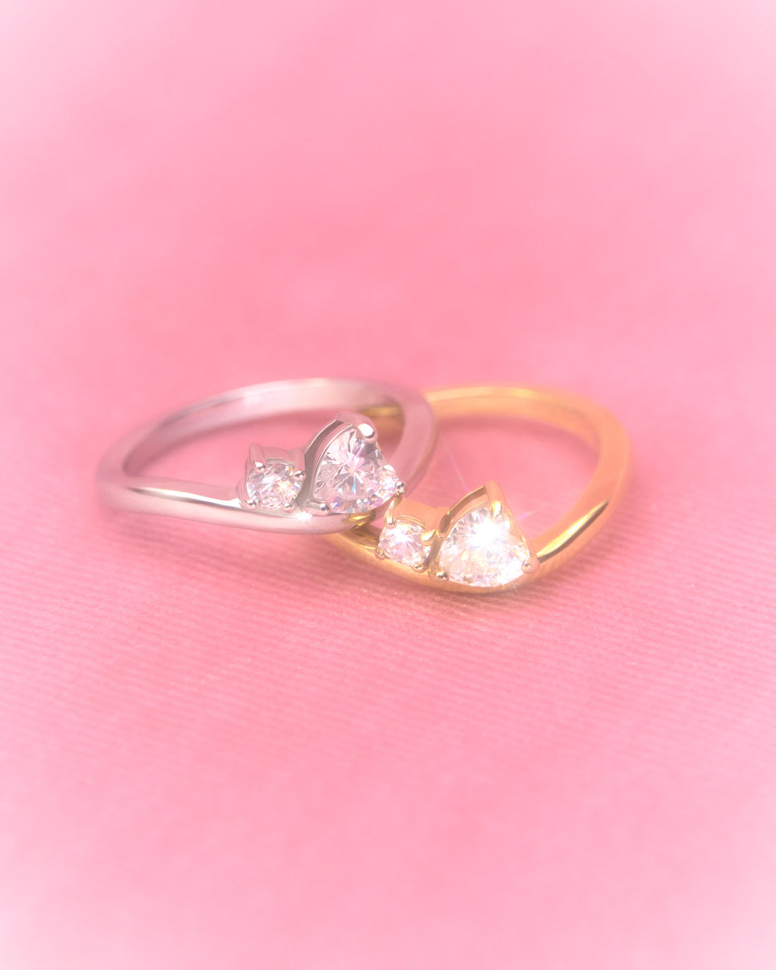 YVIS Curve Stainless Ring - Luminous Love Collection