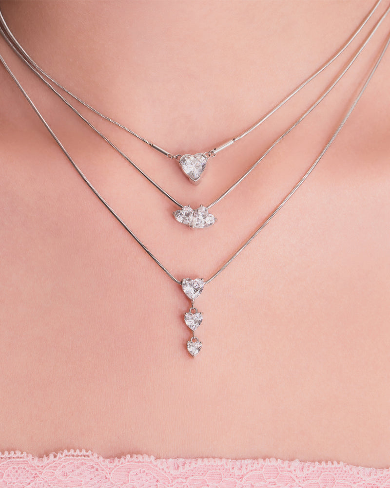 YVIS Bonded Love Stainless Necklace - Luminous Love Collection hover