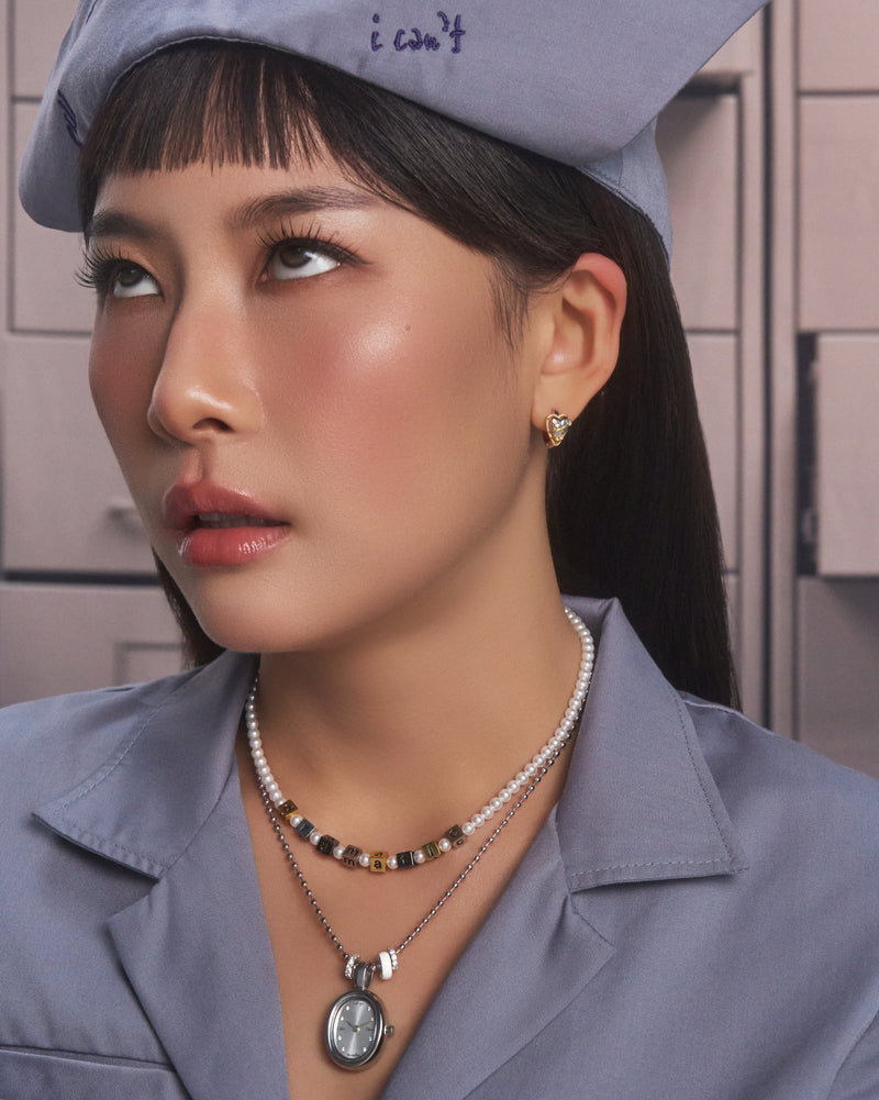 YVIS Tangled Brass Hoop Earrings - YVIS x PAT CHAYANIT Emotional Support Centre hover