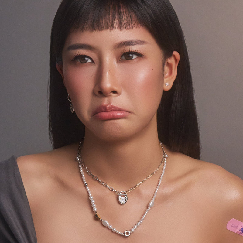 YVIS Big Feelings Brass Necklace - YVIS x PAT CHAYANIT Emotional Support Centre hover