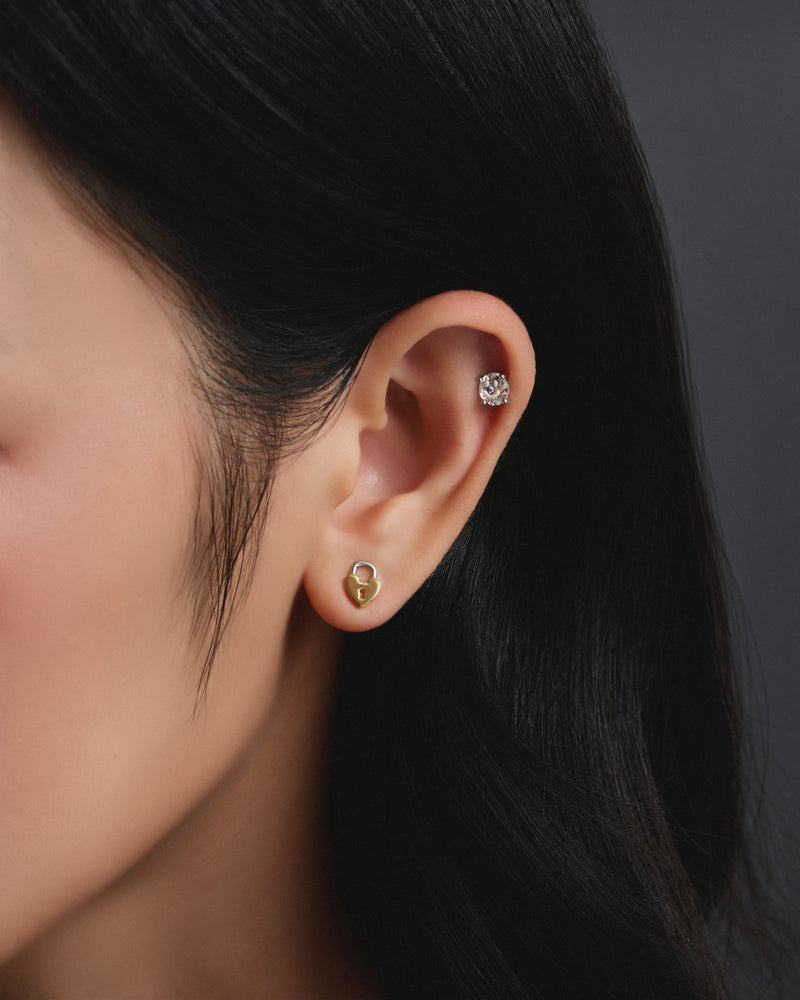 YVIS Temporary Fixed Brass Stud Earrings Set - YVIS x PAT CHAYANIT Emotional Support Centre hover