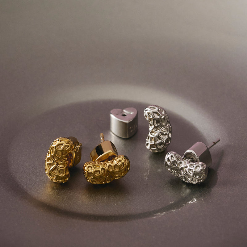 YVIS Peanut Stud Brass Stud Earrings - YVIS x PAT CHAYANIT Emotional Support Centre
