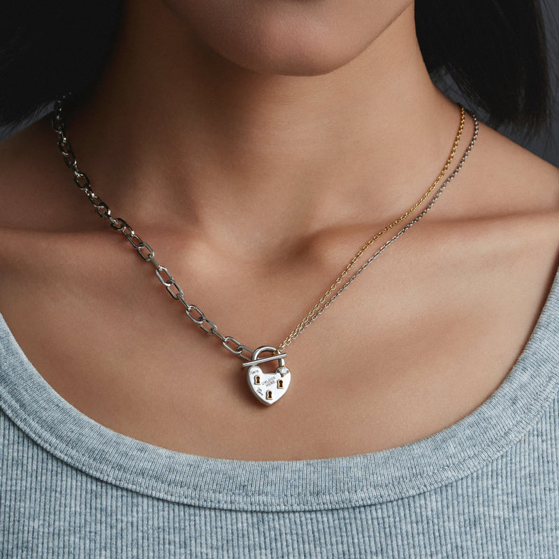 YVIS Locked In Brass Necklace - YVIS x PAT CHAYANIT Emotional Support Centre