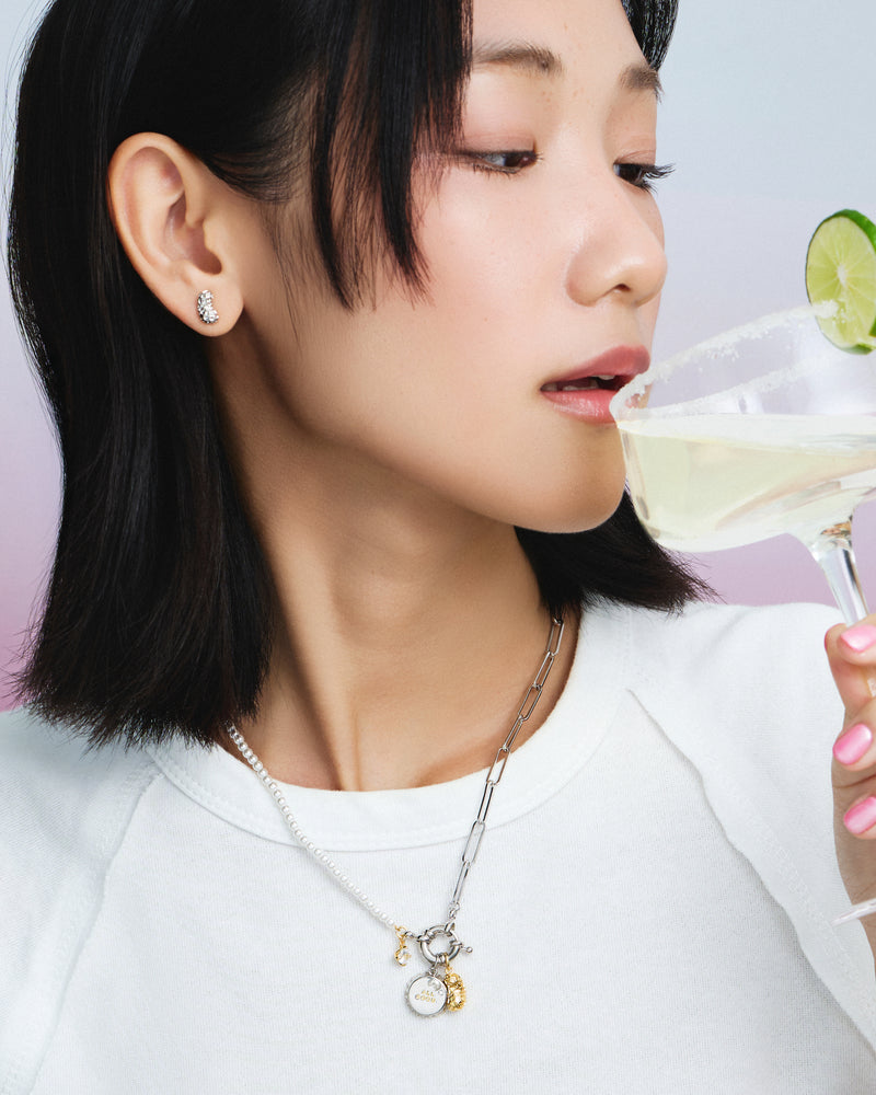 YVIS Sipping Brass Necklace - YVIS x PAT CHAYANIT Emotional Support Centre