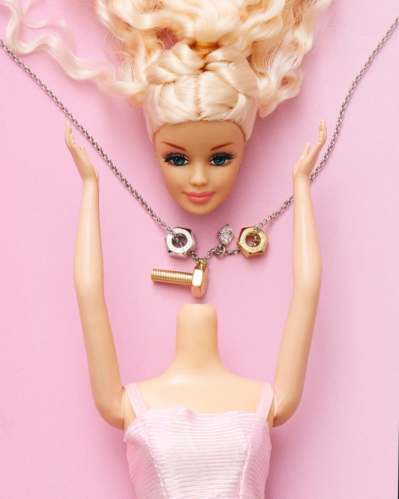 YVIS Screw It Brass Necklace - YVIS x PAT CHAYANIT Emotional Support Centre