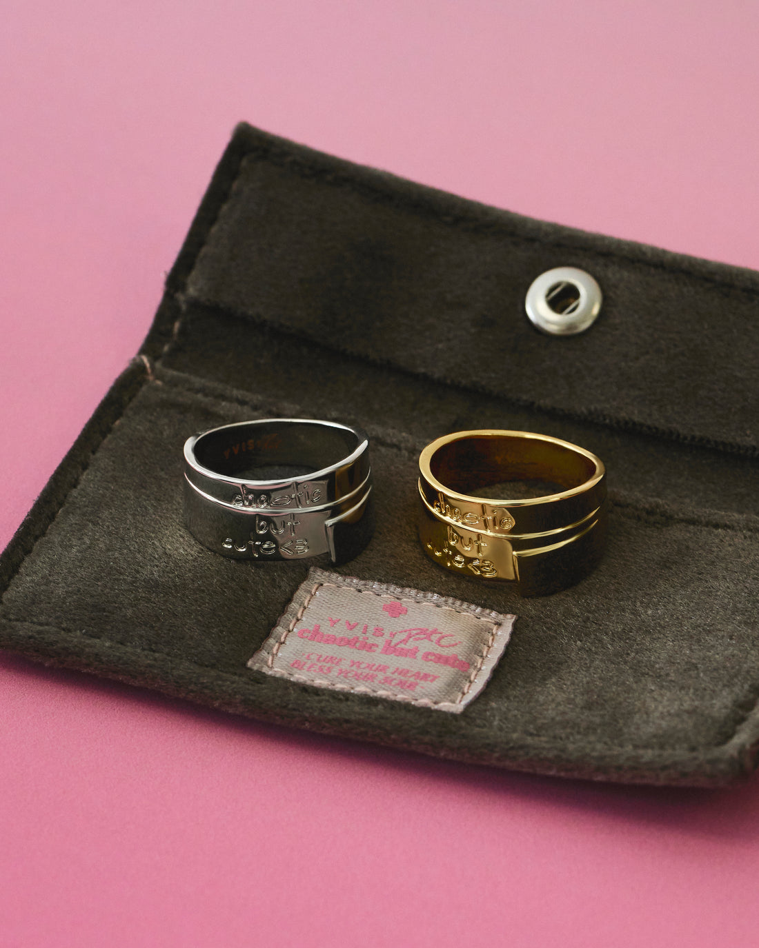 YVIS Chaotic but Cute Brass Ring - YVIS x PAT CHAYANIT Emotional Support Centre
