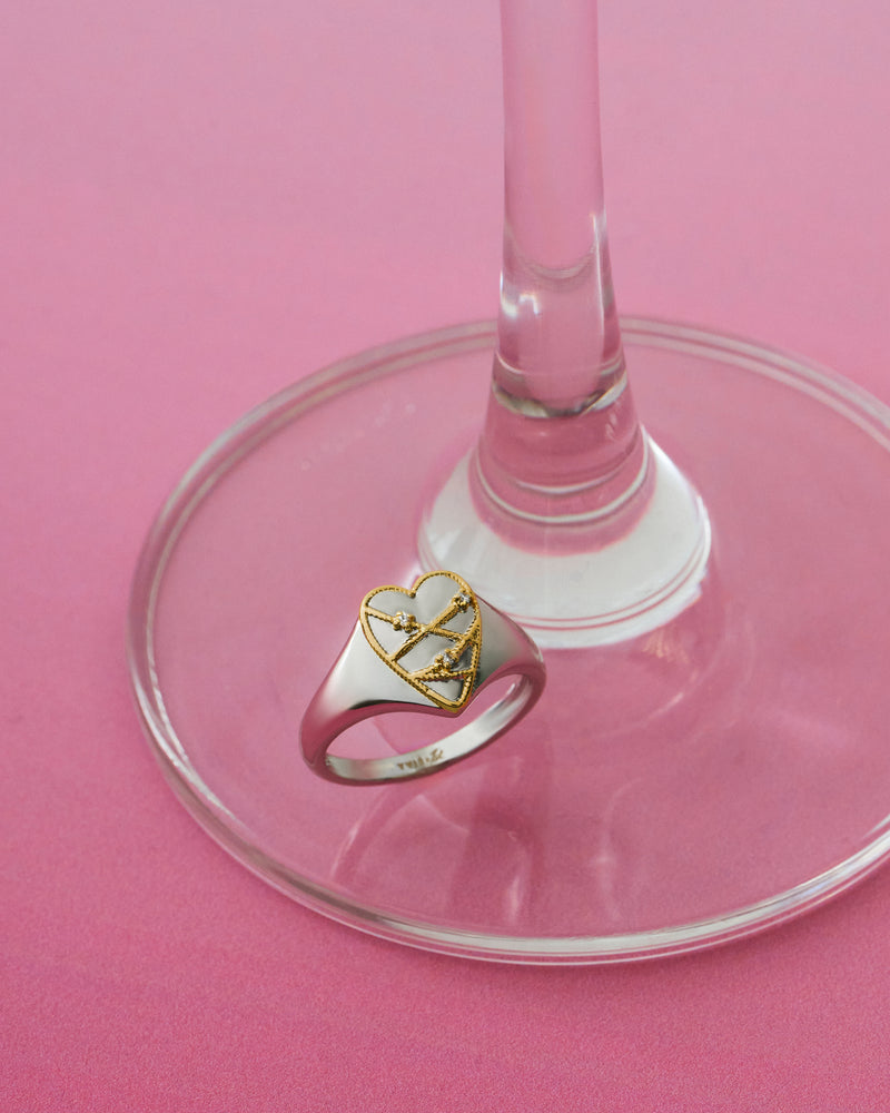 YVIS Bondage Signet Brass Ring - YVIS x PAT CHAYANIT Emotional Support Centre