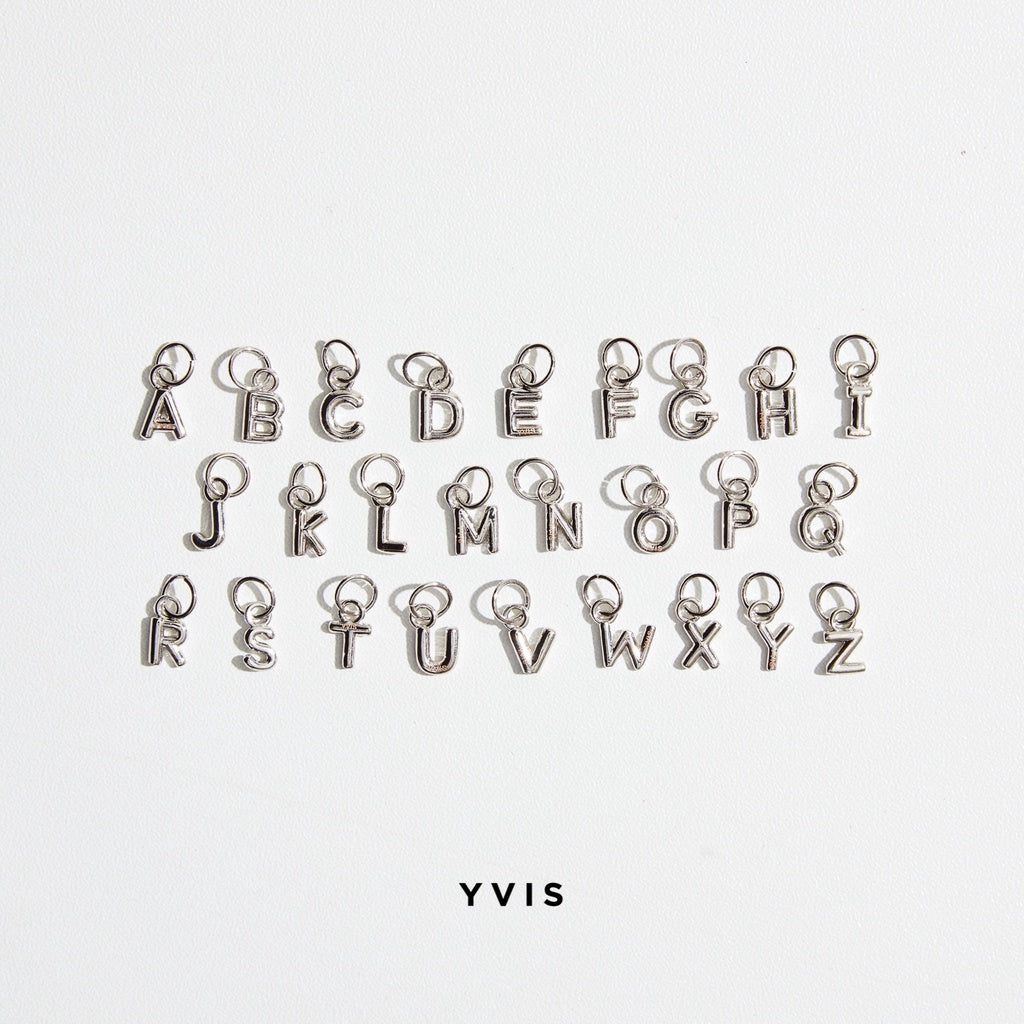 Petite Alphabet Pendant (Silver)