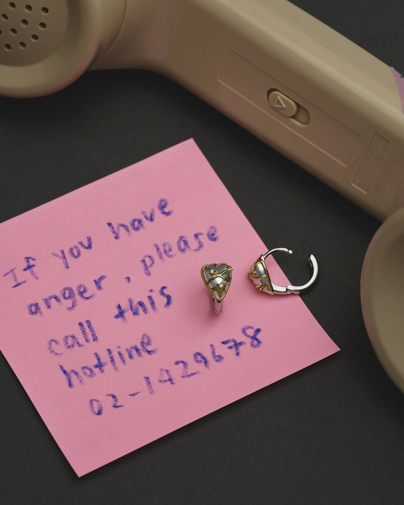 YVIS Tangled Brass Hoop Earrings - YVIS x PAT CHAYANIT Emotional Support Centre