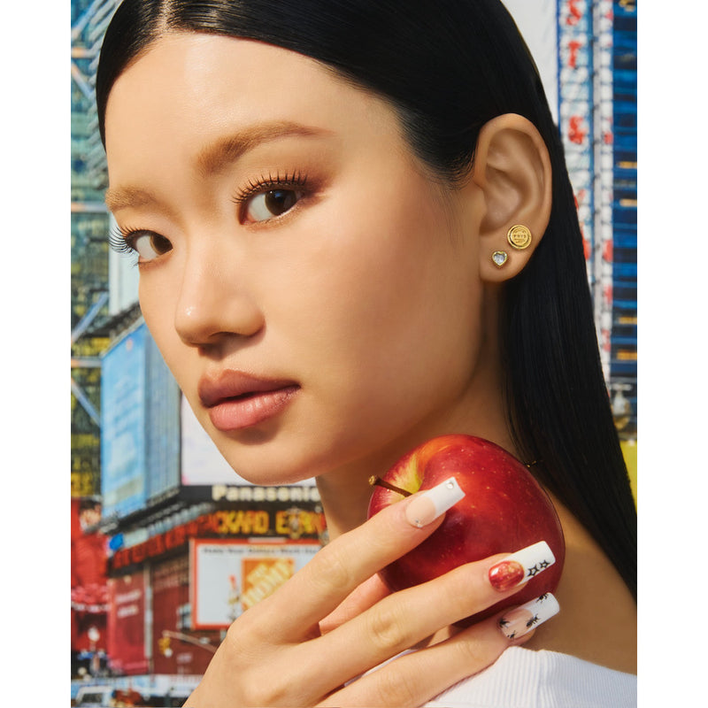 YVIS City Noise Brass Stud Earrings Set hover