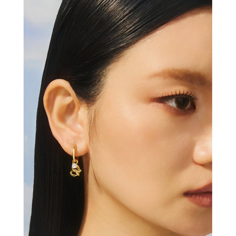 YVIS Avenue Hoop Brass Earrings hover