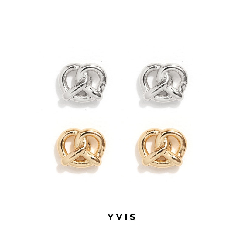 Tiny Pretzel Stud Earring(BESTSELLING)