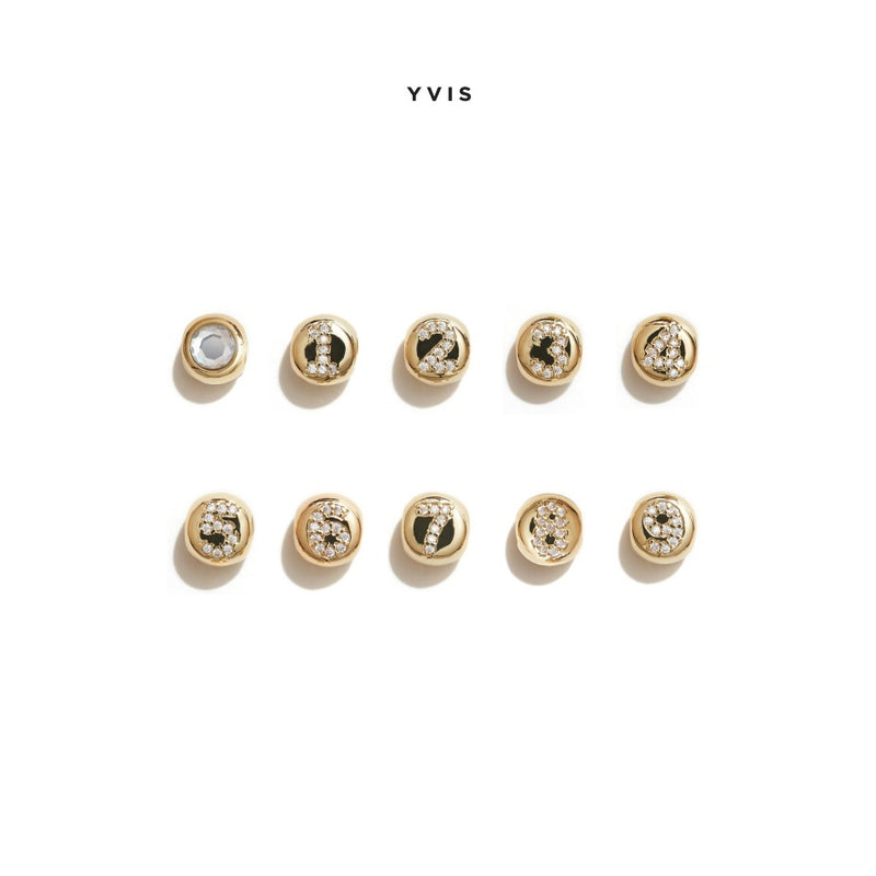 Lucky Number Charm (Gold)